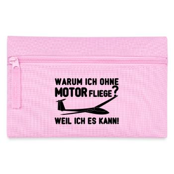 Geschenk für Segelflieger - ich bin Profi - Federtasche - Rosa - Vorne