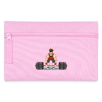 Weightlifting - Training Fitness Muscles Weights - Pencil Case - pink - Front