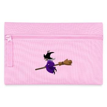 La sorcière vole sur le balai - Trousse - rose - Devant