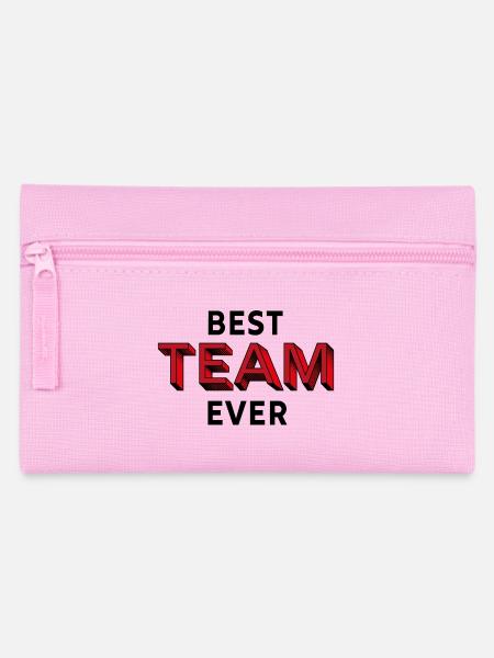 Bestes Team - Federtasche - Rosa