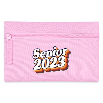 Senior Class Of 2023 Retro Graduation Party Geschenk - Federtasche - Rosa - Vorne