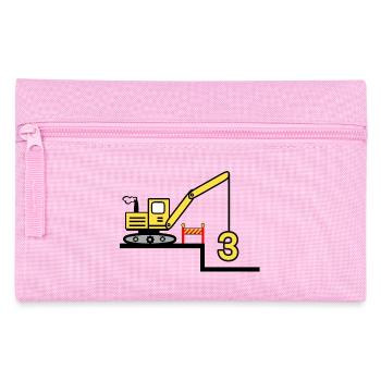 Excavator - Pencil Case - pink - Front