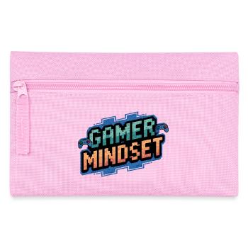 Verpixeltes Gamer-Minset-Design - Federtasche - Rosa - Vorne