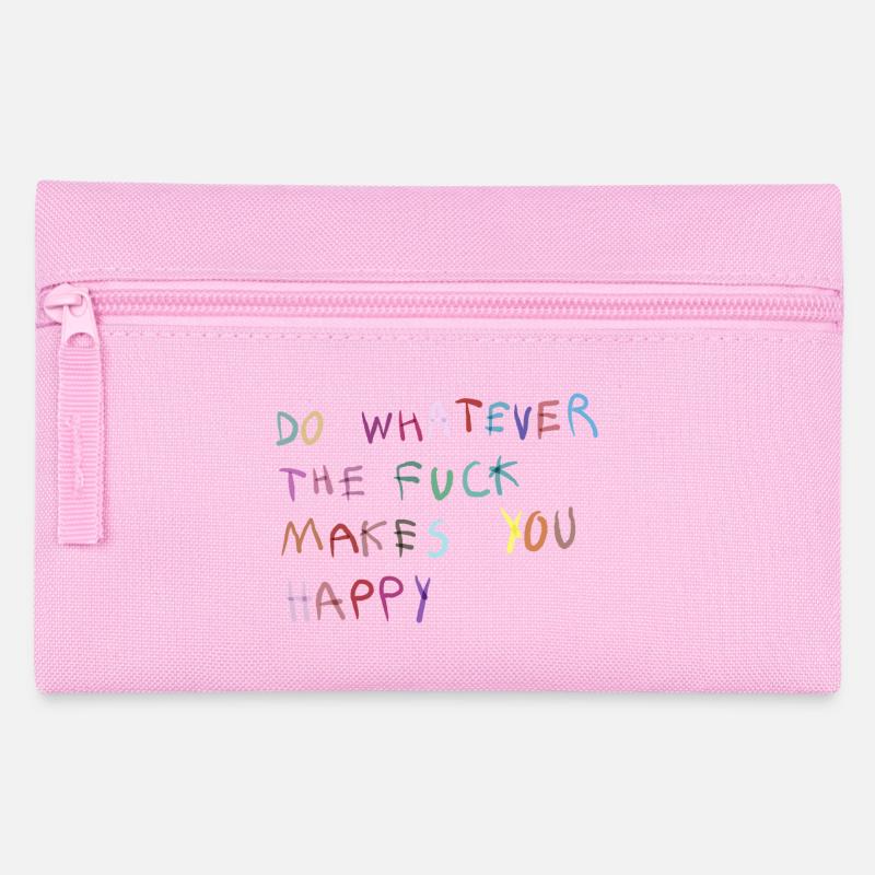 Mach was dich glücklich macht - Federtasche - Rosa