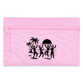 Strand Urlaub Party - Federtasche - Rosa - Vorne