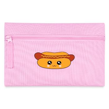 Hot dog Wurst - Federtasche - Rosa - Vorne