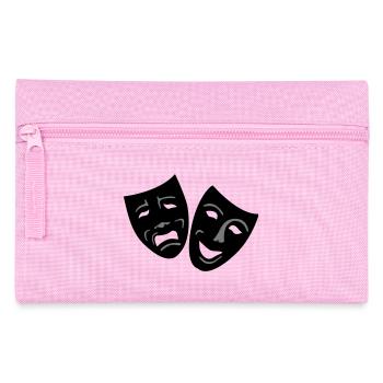 Masken - Federtasche - Rosa - Vorne