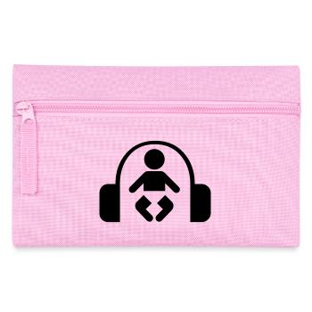 baby headphone music - Federtasche - Rosa - Vorne