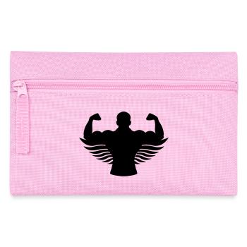 body building angel - Federtasche - Rosa - Vorne