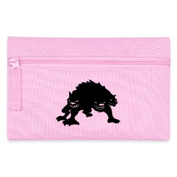 cerberus three headed dog of the underworld - Pencil Case - pink - Front