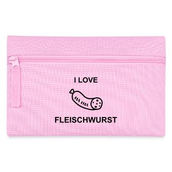 I Love Fleischwurst - Federtasche - Rosa - Vorne