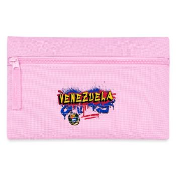 Venezuela graffiti flag design - Pencil Case - pink - Front