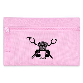 brosse à raser en ciseaux, lame de rasoir - Trousse - rose - Devant