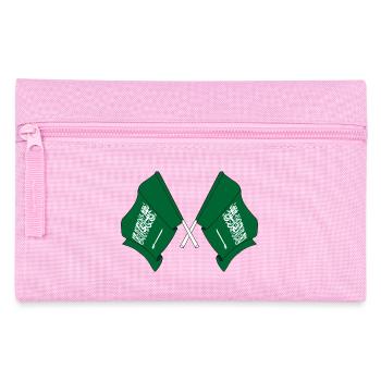 Two flags Saudi Arabia - Pencil Case - pink - Front