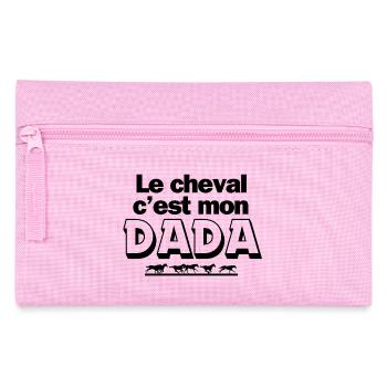 cheval, équitation, centre équestre - Trousse - rose - Devant