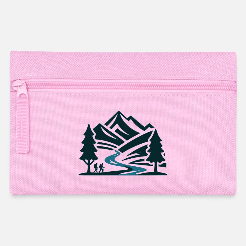 Wandern - Federtasche - Rosa