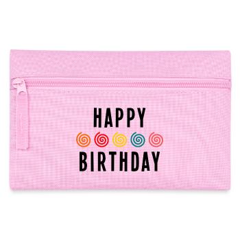 HAPPY BIRTHDAY. HAPPY BIRTHDAY. ANNIVERSARY. - Pencil Case - pink - Front