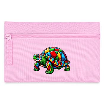 Harlequin Tortoise - Pencil Case - pink - Front