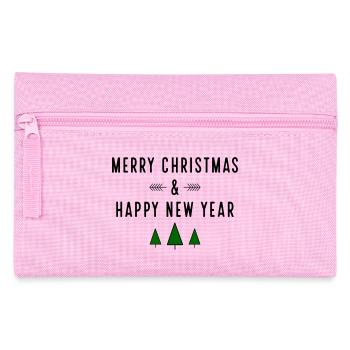 Merry Christmas - Federtasche - Rosa - Vorne