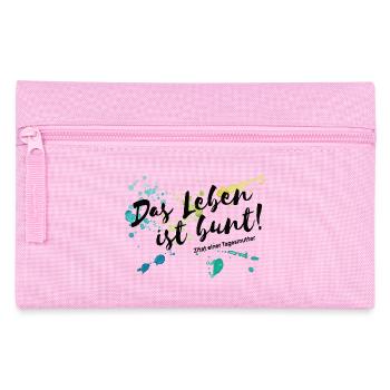 Das Leben ist Bund Tagesmutter Erzieherin Kita  - Federtasche - Rosa - Vorne
