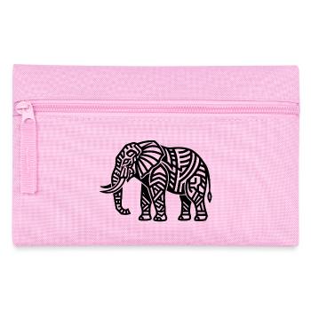 Majestic Elephant – Animal & Nature Design - Pencil Case - pink - Front