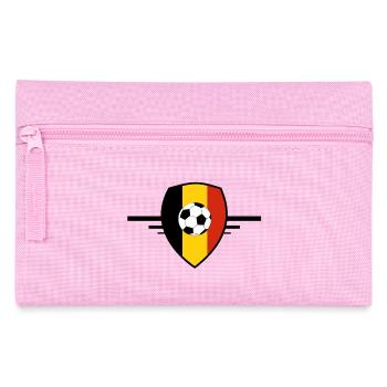 Belgisches Fußballwappen Belgien - Federtasche - Rosa - Vorne