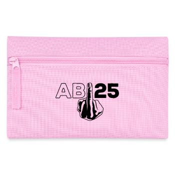 Abi 25 - Stinkefinger - Abitur - Geschenk - Federtasche - Rosa - Vorne