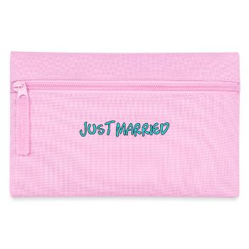 ICH HABE GERADE GEHEIRATET. Junggesellinnenabschied. VALENTINSTAG. PAAR - Federtasche - Rosa - Vorne