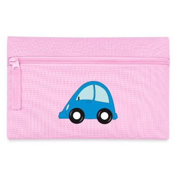 voiture bleu - Trousse - rose - Devant