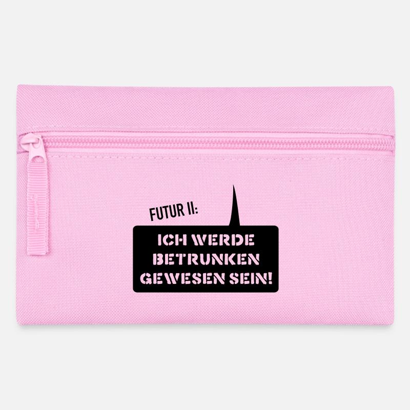 Futur 2 Ich werde betrunk - Federtasche - Rosa