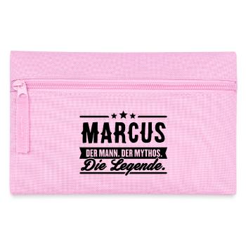 Man Myth Legend Marcus - Pencil Case - pink - Front