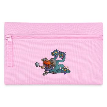Wikinger haut Hydra auf die Rübe! - Federtasche - Rosa - Vorne