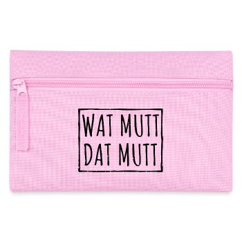 Wat Mutt Dat Mutt Spruch Geschenk - Federtasche - Rosa - Vorne