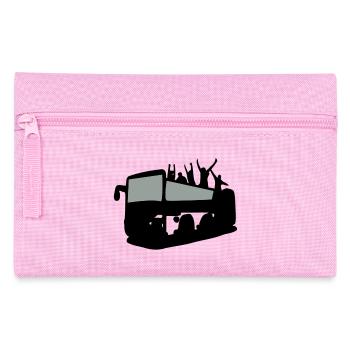 Tour Bus & tourist - Pencil Case - pink - Front