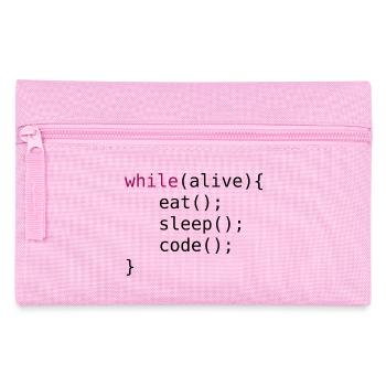 Lustiger Code Quellcode - Federtasche - Rosa - Vorne