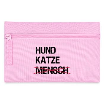 Chat chien humain - Trousse - rose - Devant