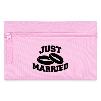 Just Married Rings Logo Design - Trousse - rose - Devant