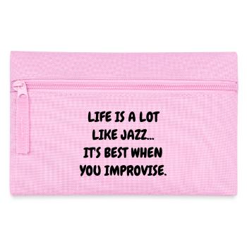 Jazz - Music - Blues - Funk - Jazzman - Groove - Pencil Case - pink - Front