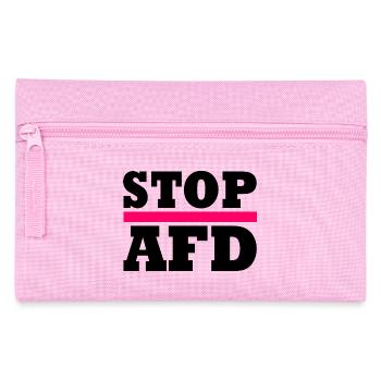 Stop afd - Federtasche - Rosa - Vorne