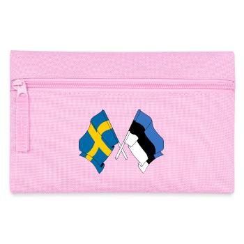 Drapeau Suède, drapeau Estonie - Trousse - rose - Devant