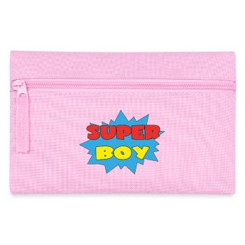 SUPER BOY - Pencil Case - pink - Front