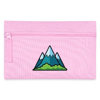 Mountains - Pencil Case - pink - Front