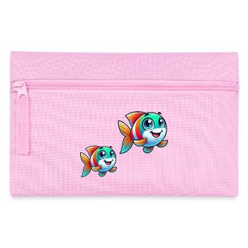 Bande dessinée de poisson - Trousse - rose - Devant