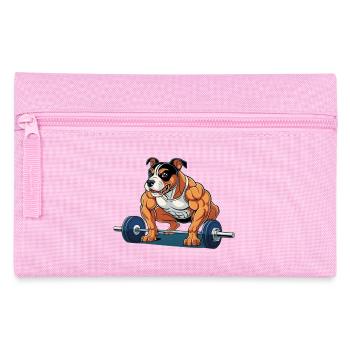Amstaf Gym Lifts Weights Strongman - Pencil Case - pink - Front