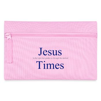 Jésus, la lumière qui nous guide dans les ténèbres - Trousse - rose - Devant