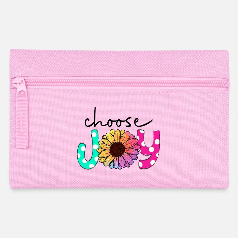 choose joy - Federtasche - Rosa