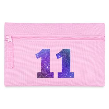Number 11 galaxy - Pencil Case - pink - Front