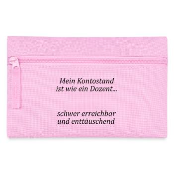 University Saying "Like a Lecturer" Gift, Students - Pencil Case - pink - Front