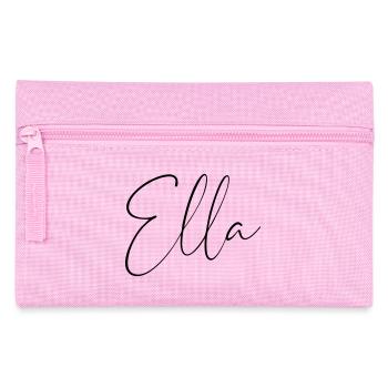 Ella / Handwriting Personalized Design - Pencil Case - pink - Front