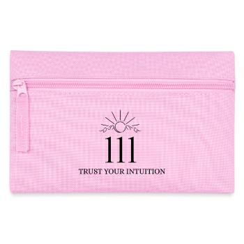 Numéro angélique 111 – Faites confiance à votre intuition - Trousse - rose - Devant